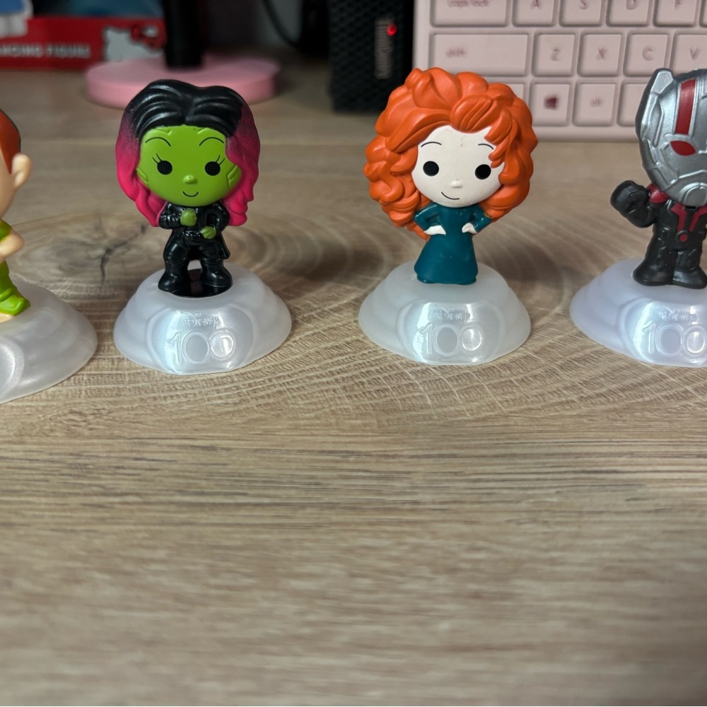 Disney Green and Orange Action Figures Playset